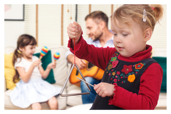 Classic Cantabile Triangel met Slagstok 10 cm 3x Set image 2