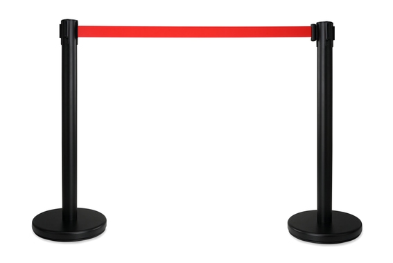 Stagecaptain PLS-200B Paletti Segnapercorso Sistema di Guidamento Persone Nero Set Coppia con Supporto Cartelli image 2