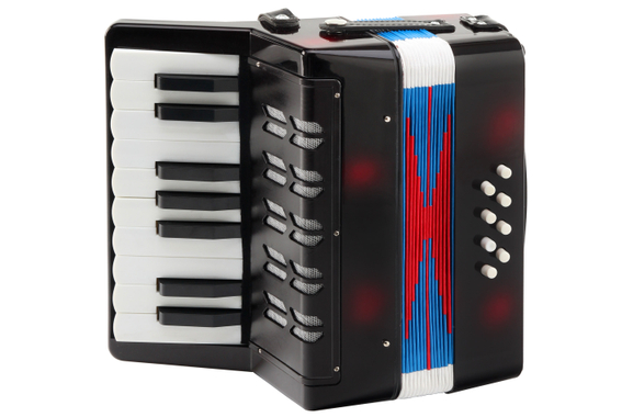 Classic Cantabile Bambino Kinder-accordeon Set, zwart, 8 bassen image 2