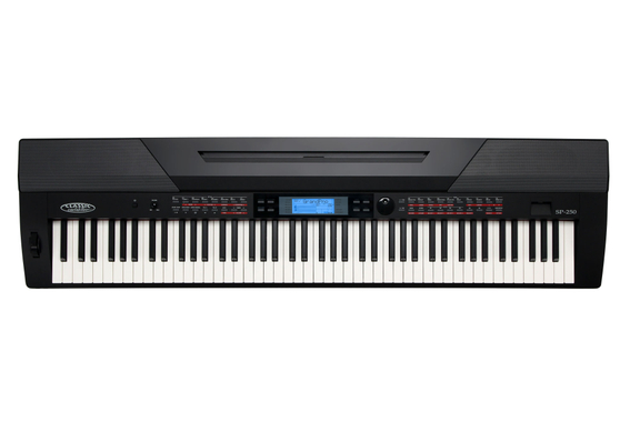Classic Cantabile SP-250 BK Stagepiano nero Deluxe Set incl. supporto, panca, cuffie e scuola image 2