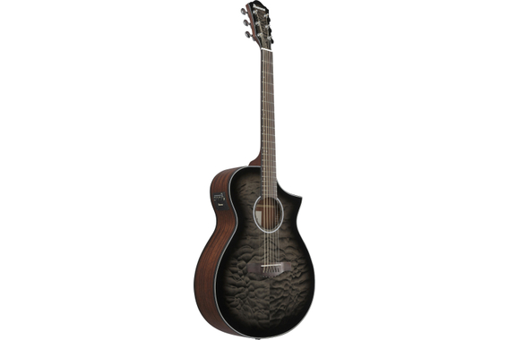 Ibanez AEWC16QA-TKH Western Guitar Transparent Black Sunburst Gloss image 2