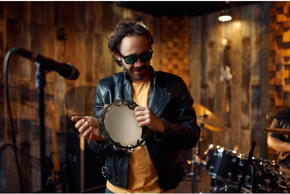 XDrum TMF10-BK 10" Tambourijn met Vel image 2