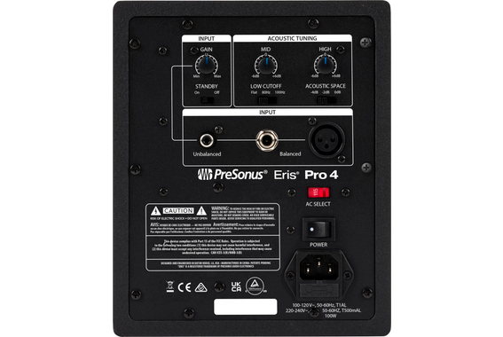 Presonus Eris Pro 4 Aktiv Studiomonitor Single  - Retoure (Zustand: wie neu) image 2
