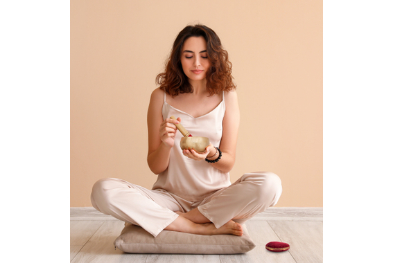 XDrum Therapeutic Klangschale Ton A / 650 g Kissen Set image 2