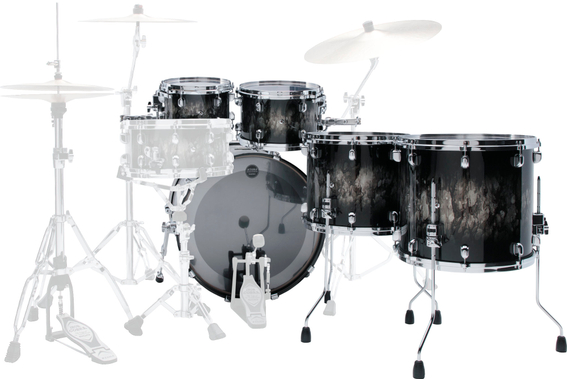 Tama WBS52RZS-MPB Starclassic Walnut/Birch Shellkit Molten Platinum Burst image 2