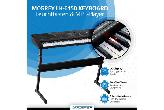 McGrey LK-6150 Set de Sécurité pour Clavier 61 Touches image 2