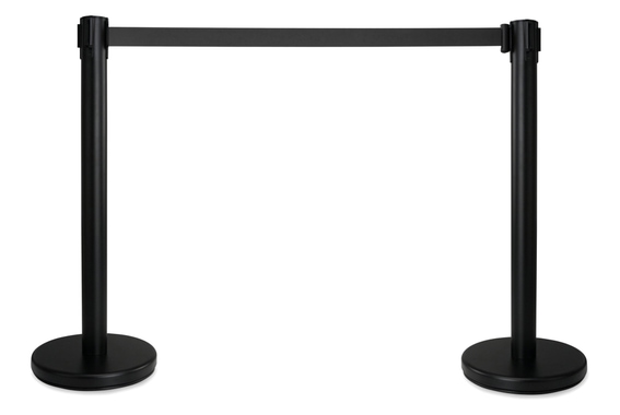 Stagecaptain PLS-200 BKB Poteaux de Séparation Système de Guidage Noir Paire Set avec Support de Panneau image 2