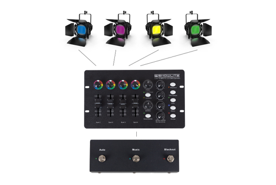 Showlite LDO-10 MKII FS LED DMX Operator + Set de Pédale image 2