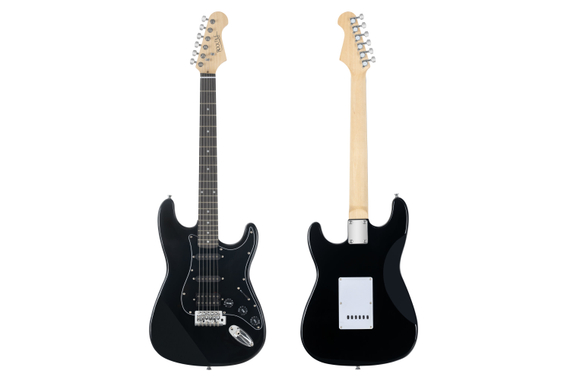 Set Guitares Électriques Rocktile Banger's Powerpack Noir incl. Ampli, Housse, Accordeur, Câble, Sangle, Cordes et Cours incl. CD/DVD image 2