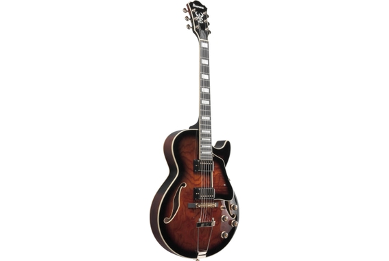 Ibanez AG95QA-DBS Dark Brown Sunburst image 2