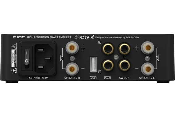 SMSL A100 Amplificatore Stereo con USB e BT image 2