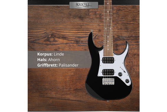 Rocktile Youngster YS-1BK 3/4 Elektrische Gitaar Zwart image 2