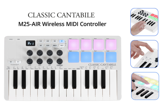 Classic Cantabile M25-AIR Draadloze MIDI Controller image 2