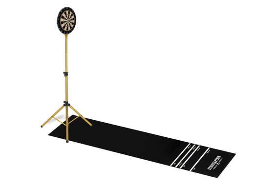 Stagecaptain DBS-1715 BullsEye Pro Cible de Fléchettes + Support et Tapis Set Or image 2