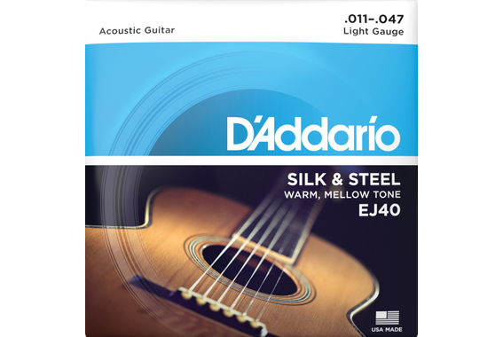 D'Addario EJ40 Silk & Steel - Lot De 3 image 2