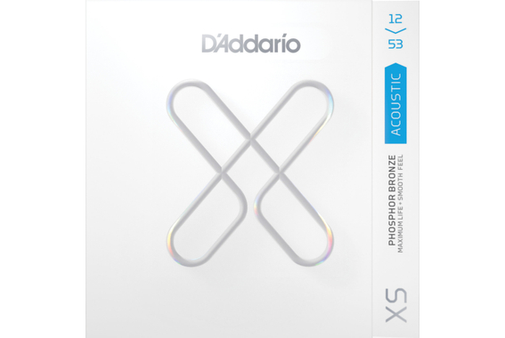 D'Addario XS Phosphor Bronze 12-53 Light 3x Set image 2