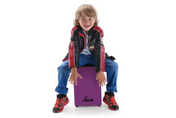 XDrum KC-37VT Cajón Infantil Violeta image 2