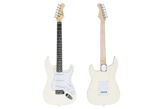 Pack Rocktile Banger's Set Guitares Électriques White incl. Amplificateur, Housse, Accordeur, Câble, Sangle, Cordes et Cours incl. CD/DVD image 2