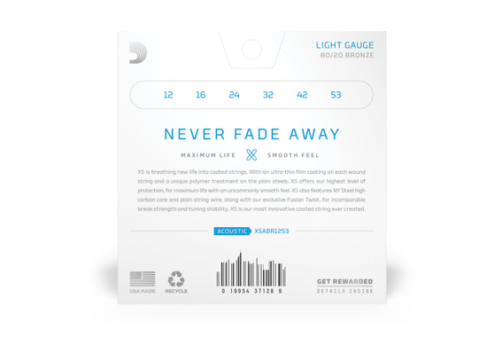 D'Addario XS 80/20 Bronze Coated 12-53 Light image 2