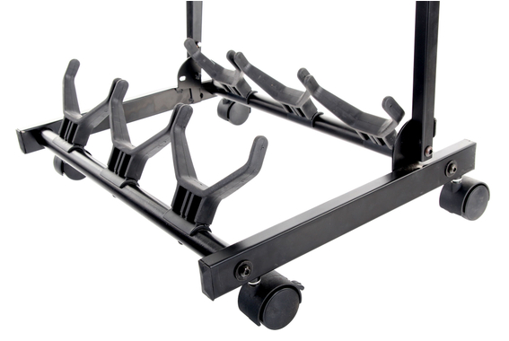 Rocktile Multistand 3-fach Gitarrenständer mit Rollen für E/A-Gitarre  - Retoure (Zustand: sehr gut) image 2