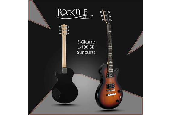 Rocktile L-100 SB Guitarra Eléctrica Sunburst Starter SET image 2