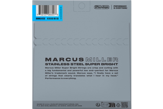 Dunlop Marcus Miller Stainless Steel 045/125 image 2