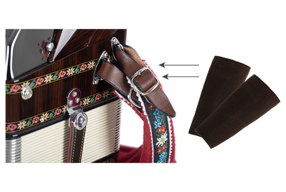 Protection de Sangle Alpenklang Marron Foncé image 2