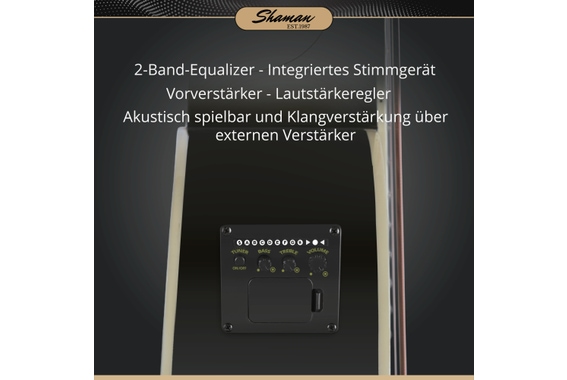 Shaman AB4-50CE-BK Basse Acoustique Noire image 2
