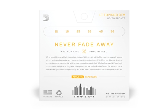 D'Addario XS 80/20 Bronze Coated 12-56 Light Top/Medium Bottom 3x Set image 2