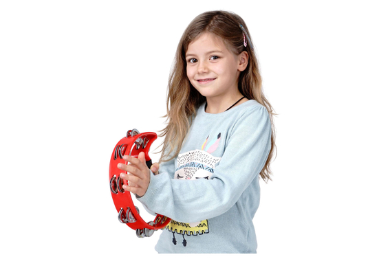 XDrum TM-1 Hand Tambourijn Rood image 2