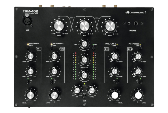 Omnitronic TRM-402 Set de Mixeur Rotary 4 Canaux image 2