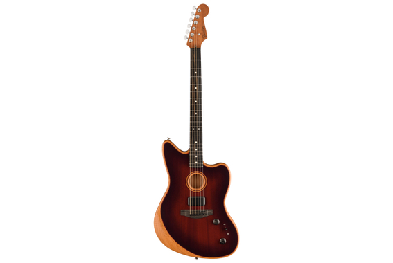 Fender American Acoustasonic Jazzmaster Tout Acajou Bourbon Burst image 2