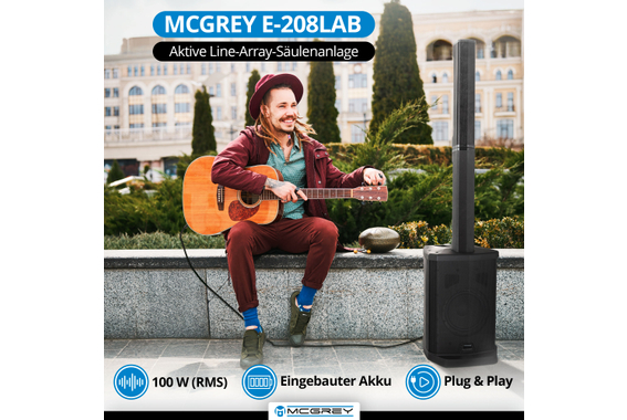 McGrey E-208LAB Aktiv Line Array Akku-Säulenanlage  - Retoure (Zustand: gut) image 2