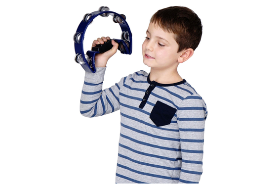 XDrum TM-1 Hand Tambourijn Blauw image 2