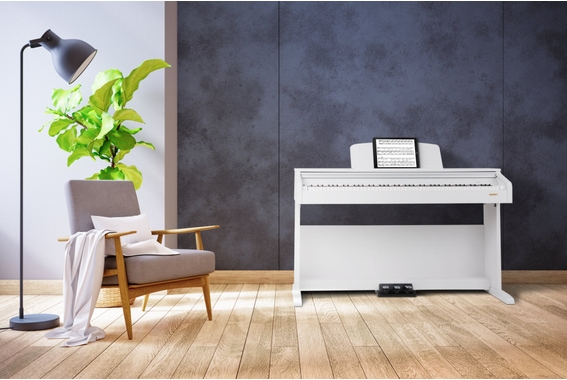 Classic Cantabile DP-210 WM Electric Piano White Matte Set incl. Bench, Headphones and Method Book image 2