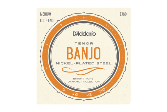 D'Addario EJ63 Set de 3 Cordes pour Banjo Ténor image 2