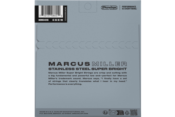 Dunlop Marcus Miller Stainless Steel 045/105 image 2