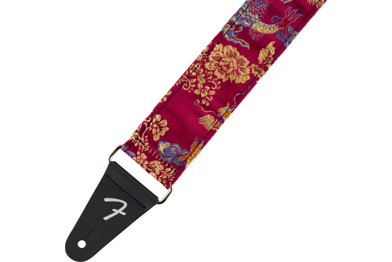 Fender Satin Dragon Strap Wine image 2