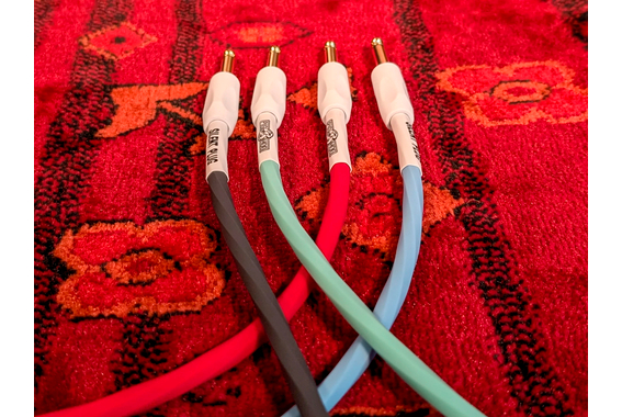 Pig Hog Hex Series Silent Kabel 3 m Haaks Seafoam Green image 2