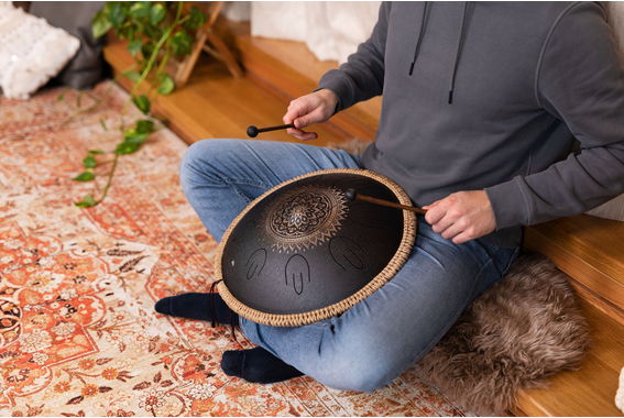 Meinl Sonic Energy Octave Steel Tongue Drum Schwarz D Kurd  - Retoure (Zustand: sehr gut) image 2