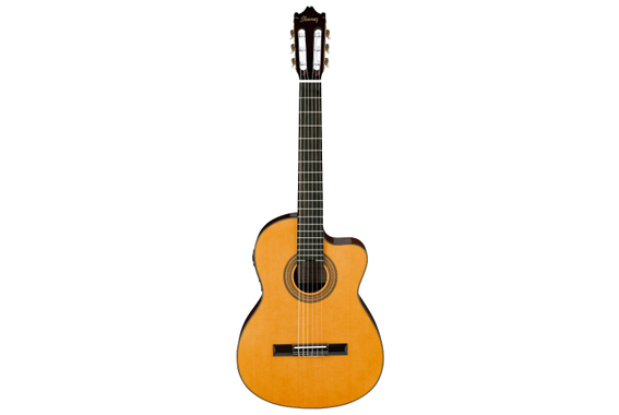 Ibanez GA6CE-AM 4/4 Konzert-Gitarre Amber High Gloss Set image 2