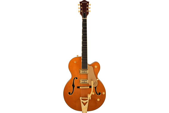 Gretsch Synchromatic Nashville Hollow Body Single-Cut with Bigsby 50's Orange Stain image 2