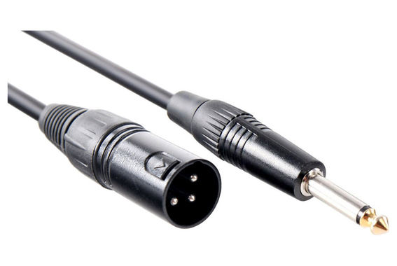 Pronomic Stage JMXM-2.5 Câble Audio Mono Jack/XLR 2,5m Noir Lot de 3 image 2