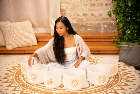 Meinl Sonic Energy SOLCSBSET Set De Cuencos De Cristal Solfeggio, 6 Piezas image 2