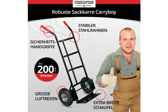 Stagecaptain Carryboy Sackkarre, max. 200 kg  - Retoure (Zustand: sehr gut) image 2