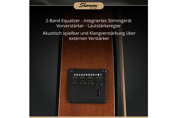 Shaman ABM4-50E-NT Akustik Bass Natur  - Retoure (Zustand: sehr gut) image 2