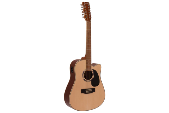 Dimavery DR-612 Guitare Folk 12 Cordes Naturel image 2