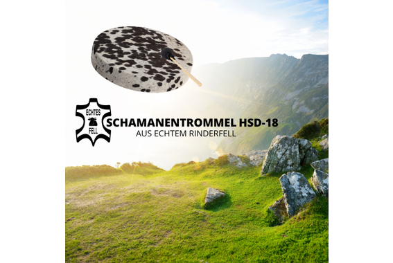 Classic Cantabile HSD-18 Traditionele Sjamanentrommel Met Runderhuid 18" Set Met Standaard image 2