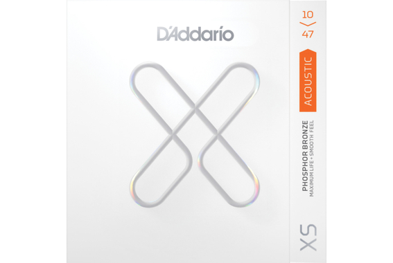 D'Addario XS Phosphor Bronze 10-47 Extra Light 3x Set image 2