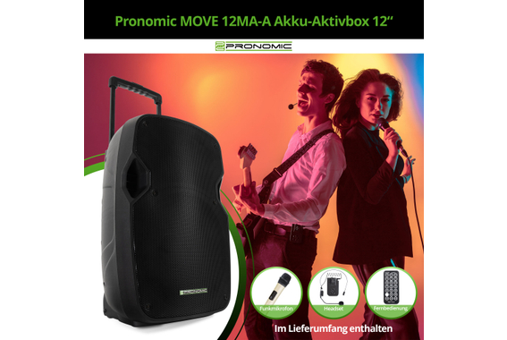 Pronomic MOVE 12MA-A Akku-Aktivbox 12"  - Retoure (Zustand: gut) image 2